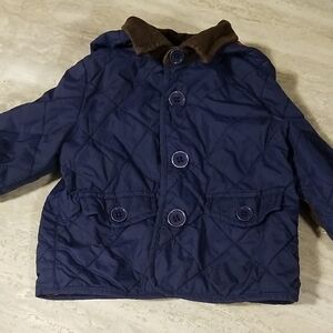 Joe Fresh Dark Blue Quilted Kids  Jacket Size 6-12m